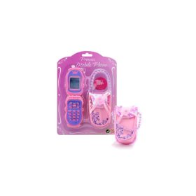 Játék mobiltelefon tokkal - rózsaszín