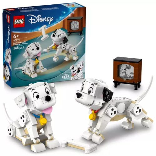 LEGO Disney classic 43271 101 kiskutya: kuksi és pelyhes dalmatakölykök