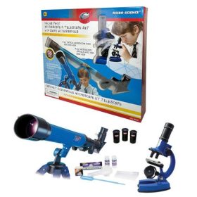Távcső és mikroszkóp 35 darabos készlet
