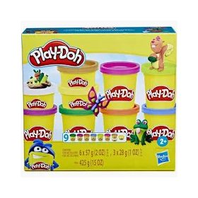 Play-doh 9 tégely színes gyurma csomag