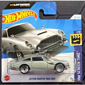   Hot Wheels metál autó, Aston Martin 1963 DB5, 1:64, szürke