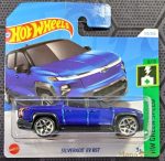 Hot Wheels metál autó, Silverado EV RST, 1:64, kék