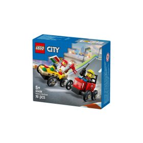   LEGO City Great Vehicles 60458 Pizzásautó vs. tűzoltóautó, versenyautós csomag