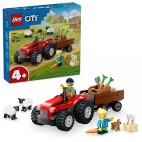   LEGO City Great Vehicles 60461 Piros traktor, utánfutó és juhok
