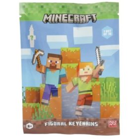 Minecraft figura kulcstartó tasakban
