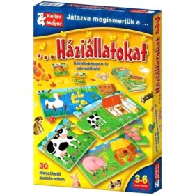 Játszva megismerjük a háziállatokat 30 darabos puzzle