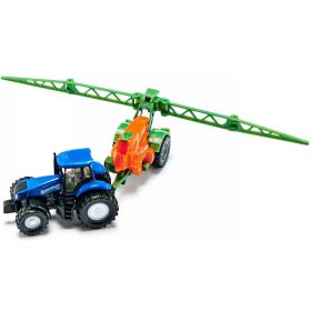 SIKU New Holland traktor - utánfutó 1:87 - 1668