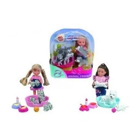 Simba: Évi baba állatokkal - 12 cm kutyusos