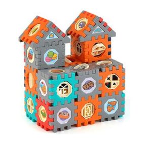 Színes építőjáték 96db-os szett