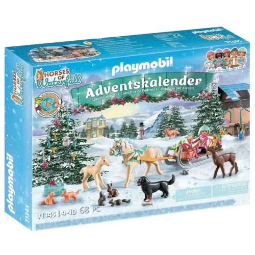 Playmobil Lovas adventi naptár Karácsonyi szánkózás (71345)