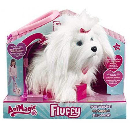 Animagic Fluffy a sétáló szőrgombóc kutyus - 22 cm