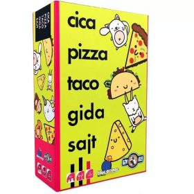 Cica, pizza, taco, gida, sajt - társasajáték