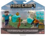   Mattel Minecraft gyűjthető figuraszett - Steve és a páncélozott ló