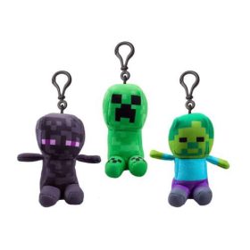 Minecraft plüss kulcstartó 13 cm figurával, 3 féle