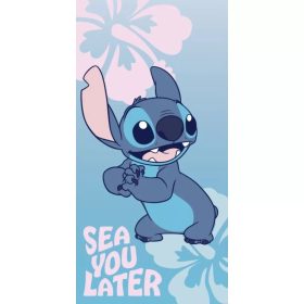   Disney Lilo és Stitch, A csillagkutya Sea You Later fürdőlepedő, strand törölköző 70x140cm 