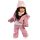 Llorens Divat ikon 40 cm-es Gréta baba rózsaszín kabátban 
