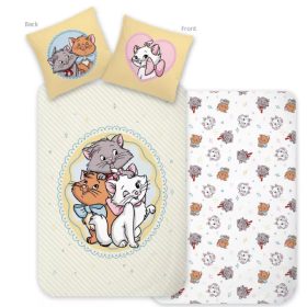   Disney Marie Trio gyerek, ovis ágyneműhuzat 100×135 cm, 40×60 cm