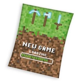   Minecraft Gamer Loading coral fleece polár takaró 150x200cm