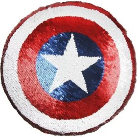 Bosszúállók átfordítható flitteres formapárna 30 cm