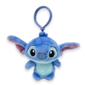   Disney Lilo és Stitch, A csillagkutya Blue 3D plüss figura akasztóval, táskadísz 12 cm