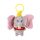 Disney Dumbo Grey 3D plüss figura akasztóval, táskadísz 13 cm
