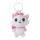 Disney Marie Pink Bow 3D plüss figura akasztóval, táskadísz 13 cm