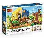   COGO® 4204 | lego-kompatibilis építőjáték | 923 db építőkocka | Nagy lovastanya figurákkal, állatokkal