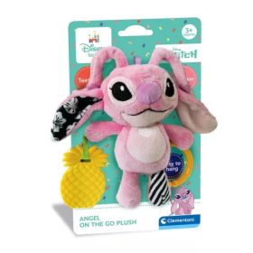   Disney Lilo és Stitch, A csillagkutya Angel plüss figura és rágóka Clementoni