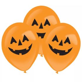   Tök Orange világító LED léggömb, lufi 4 db-os 11 inch (27,5 cm)