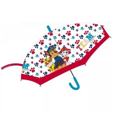 Mancs Őrjárat Gyerek átlátszó félautomata esernyő Ø68 cm