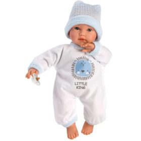 Llorends Cuquito 30 cm-es síró baba oroszlános ruhában