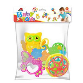 Állatos csörgő és rágóka szett