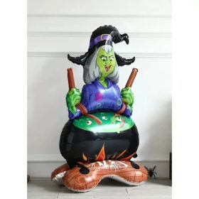 Halloween Boszorkány Üsttel – Fólia Lufi 90 cm