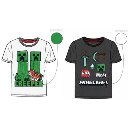 Minecraft gyerek rövid póló, felső 6-12 év