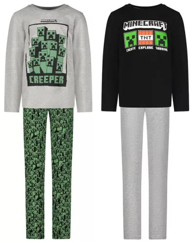 Minecraft Survive gyerek hosszú pizsama 