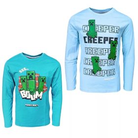   Minecraft Creeper gyerek hosszú ujjú póló, felső 6 - 12 év / 116 - 152 cm