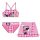 Disney Minnie Checkered gyerek bikini és szoknya szett 4-10 év
