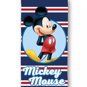   Disney Mickey Navy Stripe fürdőlepedő, strand törölköző 70x140cm (Fast Dry)