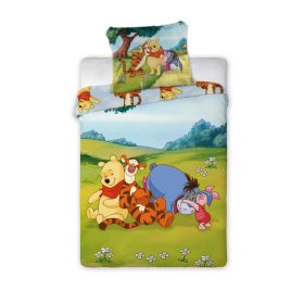   Disney Micimackó Sunny Meadow gyerek, ovis ágyneműhuzat 100×135 cm, 40×60 cm