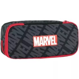 Marvel Black 2 rekeszes tolltartó 26 cm