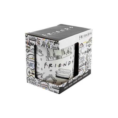 Jóbarátok NYC porcelán bögre 325 ml Díszdobozban