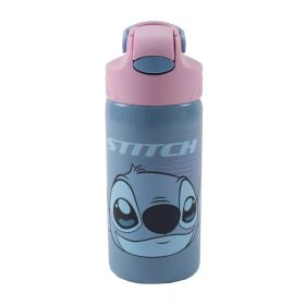   Disney Lilo és Stitch, a csillagkutya Alien 626 alumínium szívószálas kulacs akasztóval 500 ml