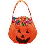 Halloween cukorka szedő tök táska
