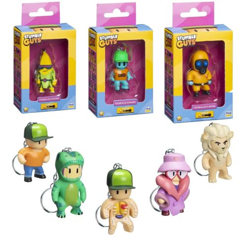 Stumble guys figurák kulcstartó