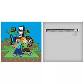 MINECRAFT PÁRNA, DÍSZPÁRNA LEVEHETŐ HUZATTAL 35X35 CM