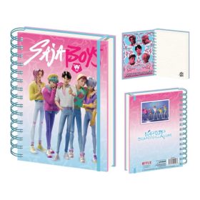   K-pop Démonvadászok Saja Boys spirál notesz, vonalas füzet A5