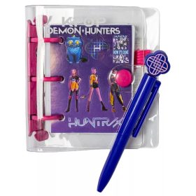   K-pop Démonvadászok Purple mini notesz tollal és matricákkal