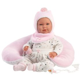 Llorens Mimi 42 cm-es baba hanggal, pocak párnával