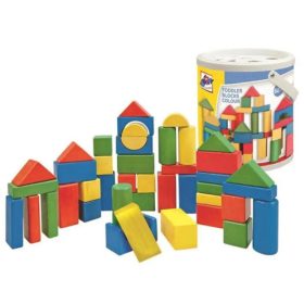 Fa építőkocka 50 DB -os Készlet