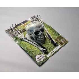 Halloween műpók dekoráció – fekete, piros szemekkel